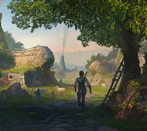 Fable Mobiele Horizontaal achtergrond