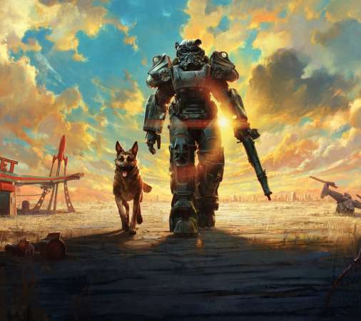 Fallout 4 Mobiele Horizontaal achtergrond