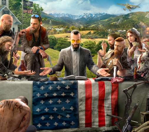 Far Cry 5 Mobiele Horizontaal achtergrond