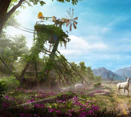 Far Cry New Dawn Mobiele Horizontaal achtergrond