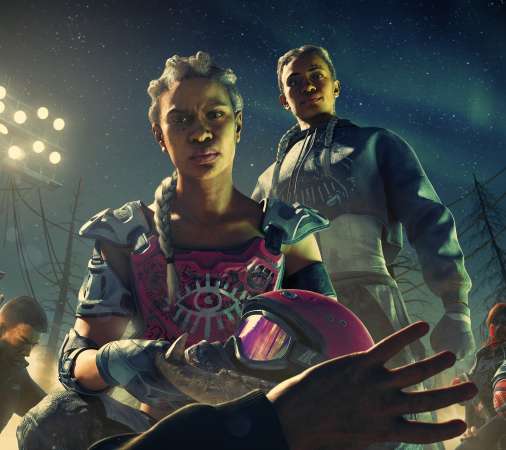 Far Cry New Dawn Mobiele Horizontaal achtergrond