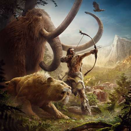 Far Cry Primal Mobiele Horizontaal achtergrond