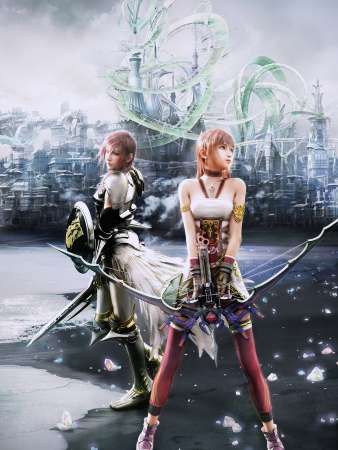 Final Fantasy XIII - 2 Mobiele Horizontaal achtergrond