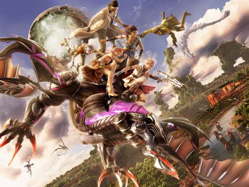 Final Fantasy XIII Mobiele Horizontaal achtergrond