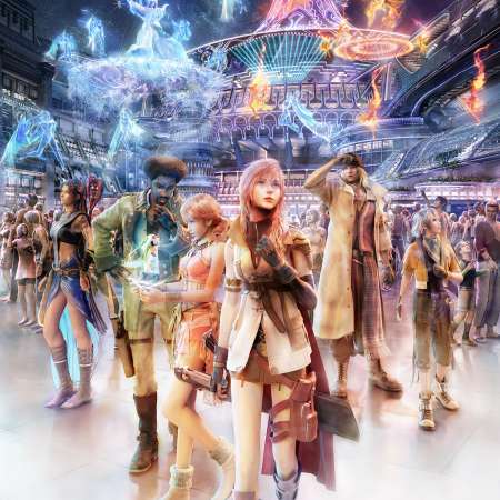 Final Fantasy XIII Mobiele Horizontaal achtergrond