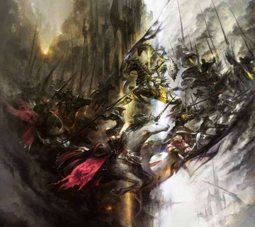 Final Fantasy XIV Mobiele Horizontaal achtergrond