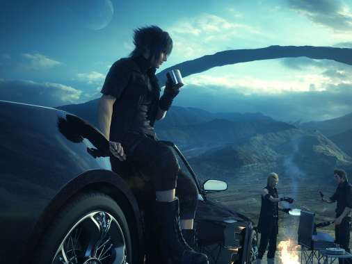 Final Fantasy XV Mobiele Horizontaal achtergrond