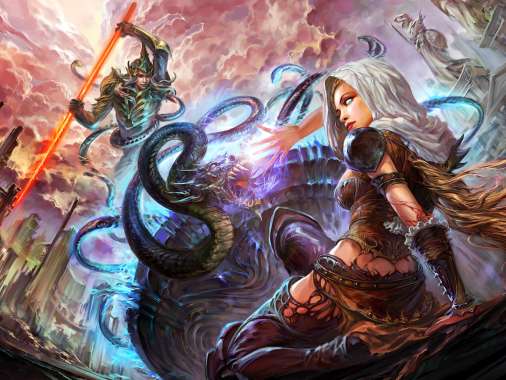 Forsaken World: Storms of War Mobiele Horizontaal achtergrond