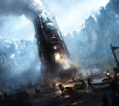 Frostpunk Mobiele Horizontaal achtergrond