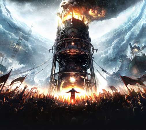 Frostpunk Mobiele Horizontaal achtergrond