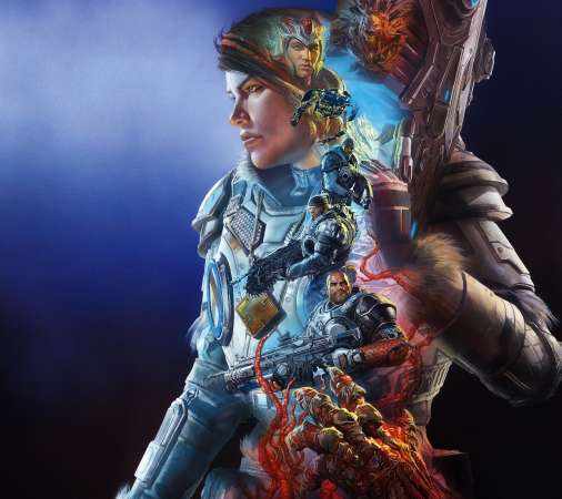 Gears 5 Mobiele Horizontaal achtergrond