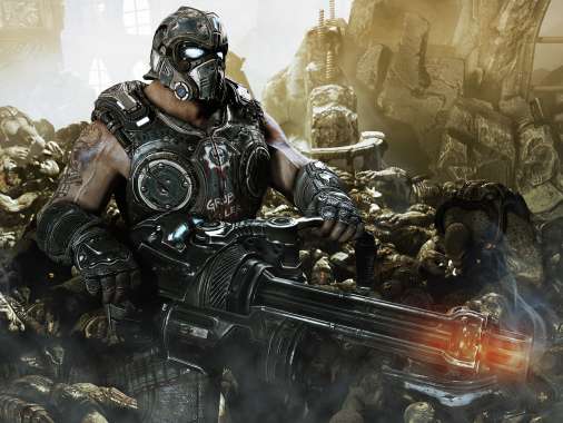 Gears of War 3 Mobiele Horizontaal achtergrond