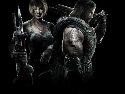 Gears of War 3 Mobiele Horizontaal achtergrond