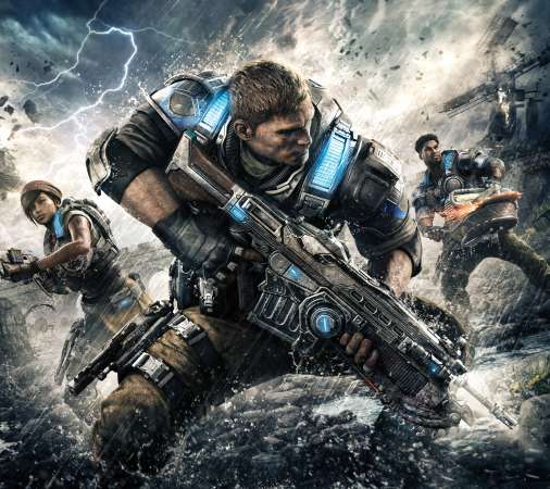 Gears of War 4 Mobiele Horizontaal achtergrond