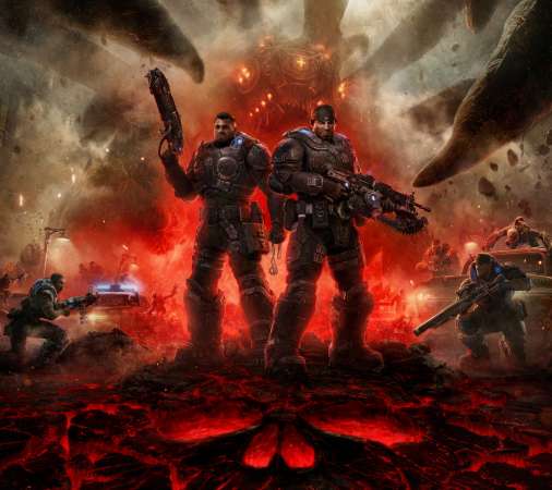 Gears of War: E-Day Mobiele Horizontaal achtergrond