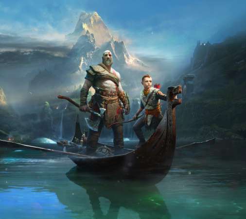 God of War 2017 Mobiele Horizontaal achtergrond