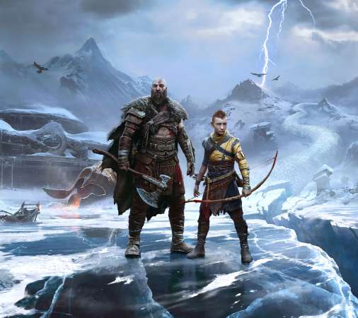 God of War: Ragnarok Mobiele Horizontaal achtergrond