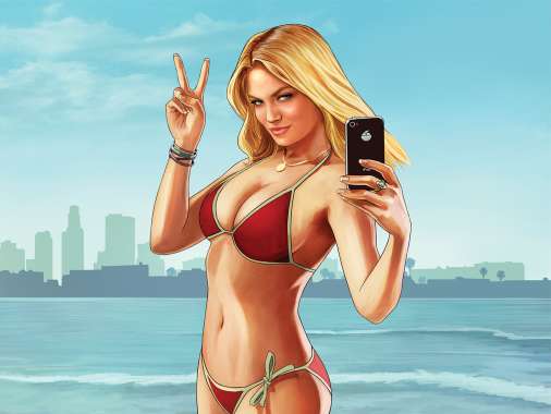 Grand Theft Auto 5 Mobiele Horizontaal achtergrond