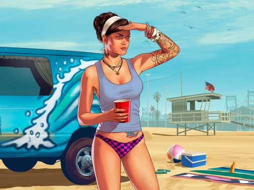 Grand Theft Auto 5 Mobiele Horizontaal achtergrond