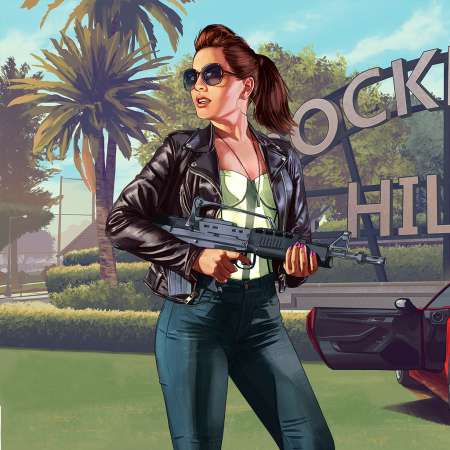 Grand Theft Auto 5 Mobiele Horizontaal achtergrond