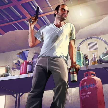 Grand Theft Auto 5 Mobiele Horizontaal achtergrond