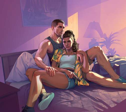 Grand Theft Auto 6 Mobiele Horizontaal achtergrond