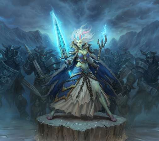 Hearthstone: Heroes of Warcraft - Knights of the Frozen Throne Mobiele Horizontaal achtergrond