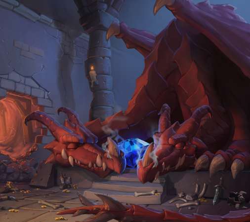 Hearthstone: Heroes of Warcraft - Kobolds & Catacombs Mobiele Horizontaal achtergrond