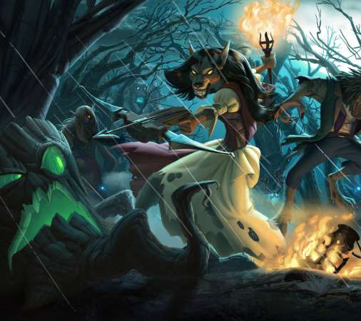 Hearthstone: Heroes of Warcraft - The Witchwood Mobiele Horizontaal achtergrond