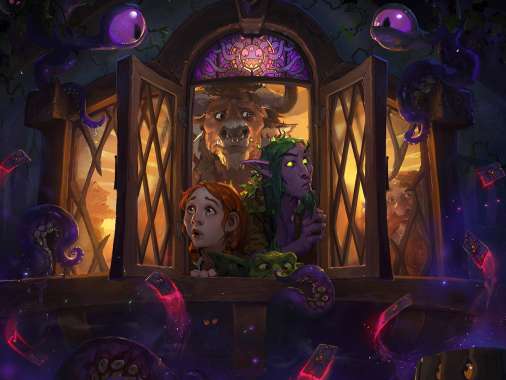 Hearthstone: Heroes of Warcraft - Whispers of the old Gods Mobiele Horizontaal achtergrond