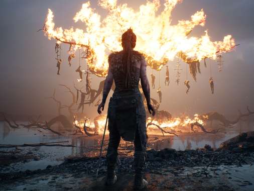 Hellblade Mobiele Horizontaal achtergrond