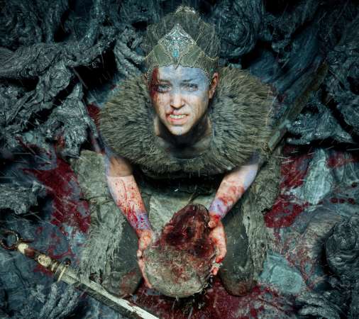 Hellblade Mobiele Horizontaal achtergrond