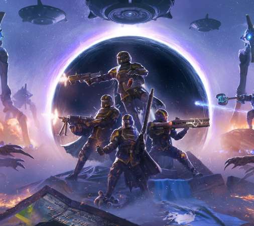 Helldivers 2 Mobiele Horizontaal achtergrond