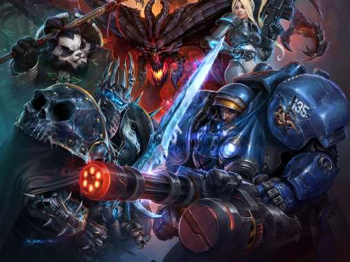 Heroes of the Storm Mobiele Horizontaal achtergrond