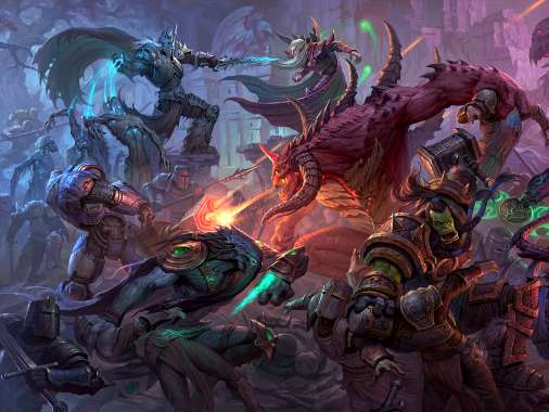Heroes of the Storm fan art Mobiele Horizontaal achtergrond
