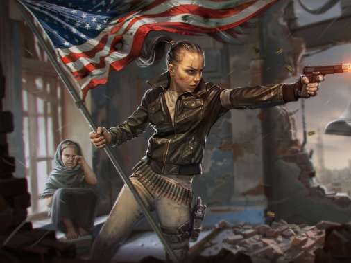 Homefront fan art Mobiele Horizontaal achtergrond