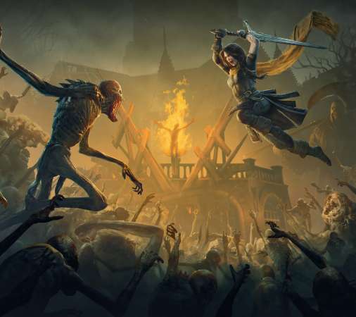 Hordes of Hunger Mobiele Horizontaal achtergrond