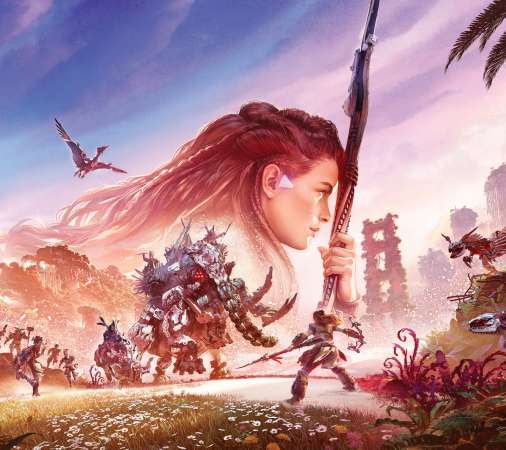 Horizon: Forbidden West Mobiele Horizontaal achtergrond