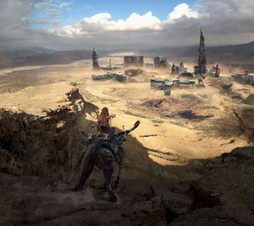 Horizon: Forbidden West Mobiele Horizontaal achtergrond