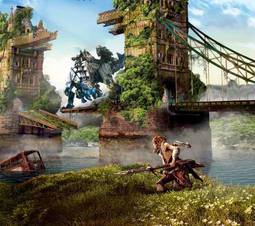 Horizon: Zero Dawn Mobiele Horizontaal achtergrond