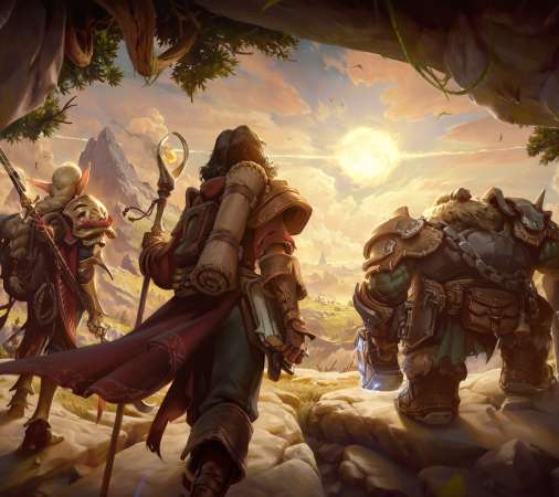 IOI online fantasy RPG Mobiele Horizontaal achtergrond