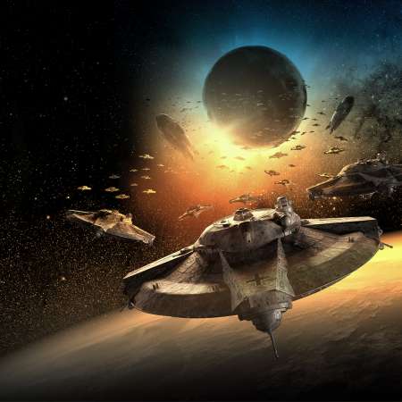 Iron Sky: Invasion Mobiele Horizontaal achtergrond