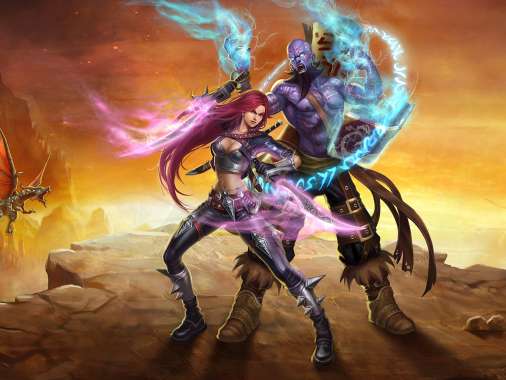 League of Legends Mobiele Horizontaal achtergrond