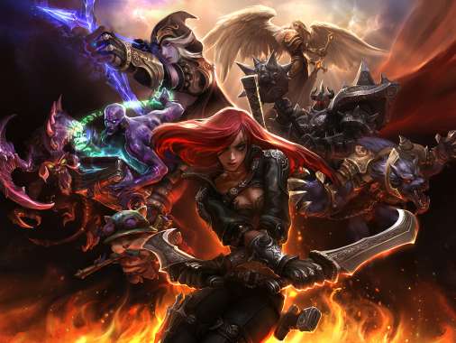 League of Legends Mobiele Horizontaal achtergrond