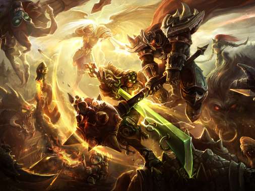 League of Legends Mobiele Horizontaal achtergrond