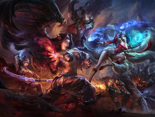 League of Legends Mobiele Horizontaal achtergrond