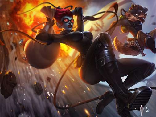 League of Legends Mobiele Horizontaal achtergrond