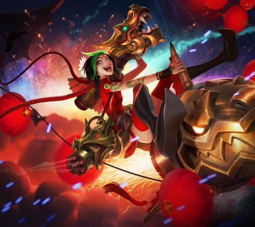 League of Legends Mobiele Horizontaal achtergrond