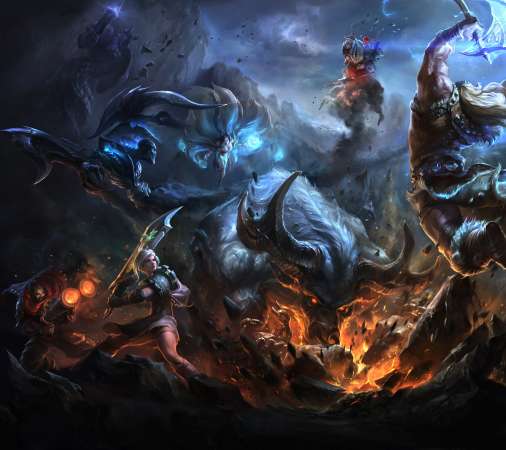 League of Legends Mobiele Horizontaal achtergrond