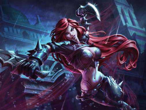 League of Legends fan art Mobiele Horizontaal achtergrond